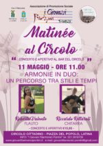 Prosegue la rassegna Concerto & Aperitivo al Bar del Circolo Prosegue la rassegna Concerto & Aperitivo al Bar del Circolo